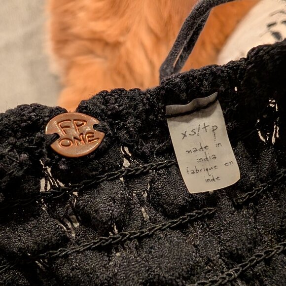 Free People Long Black Dress, XS - Picture 3 of 4